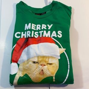 Mad Engine-  Christmas Sweater. With funny caption . Green. XXL/TTG(50-52).